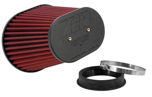 AEM Induction AEM Dryflow 5in. X 8in. Oval Straight Air Filter 21-2288DK