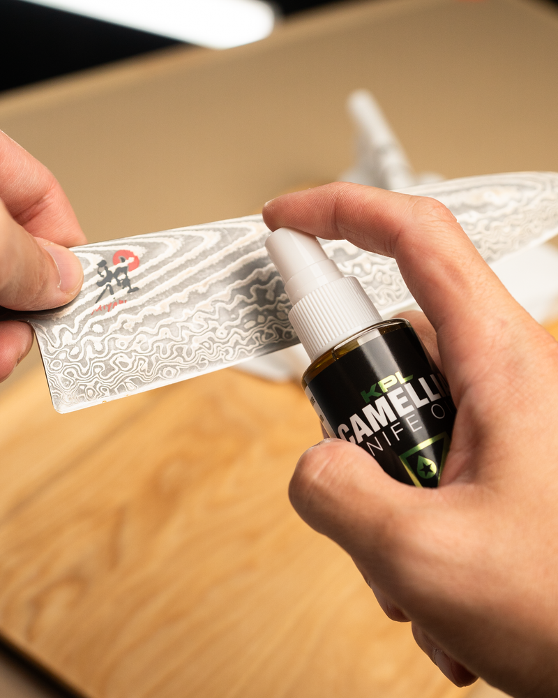 Load image into Gallery viewer, Organic Camellia Kitchen Knife Oil - Carbon Steel and Cast Iron
