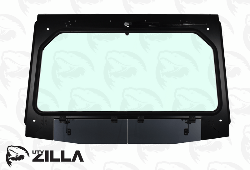 Load image into Gallery viewer, Black Vented KRX Full Glass Windshield with Wiper
