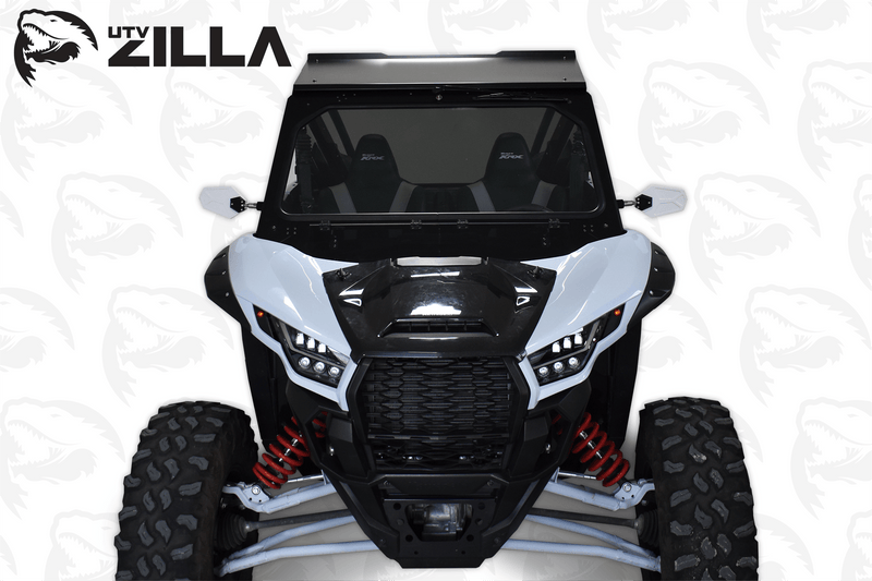 Load image into Gallery viewer, Black Vented KRX Full Glass Windshield with Wiper

