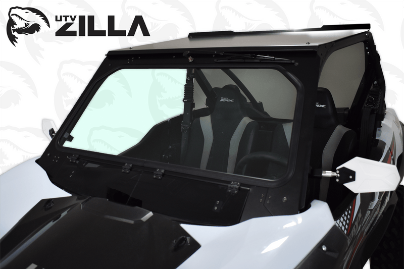 Load image into Gallery viewer, Black Vented KRX Full Glass Windshield with Wiper
