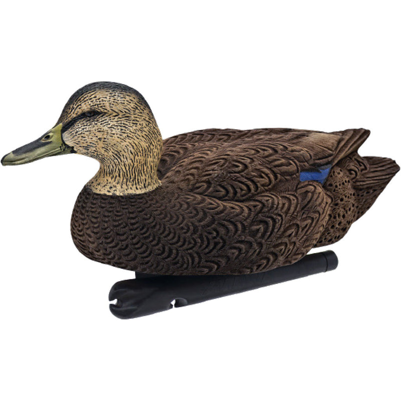 Load image into Gallery viewer, Avianx Top Flight Duck Decoys Flocked Black Duck 6 Pk.
