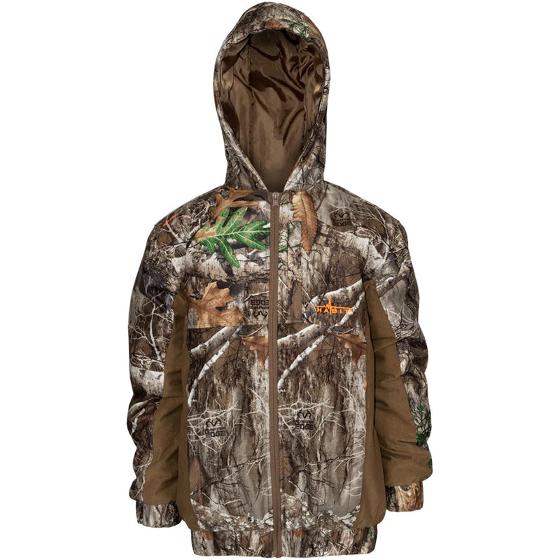 Load image into Gallery viewer, Habit Youth Cedar Branch Waterproof Bomber Realtree Edge Youth Small
