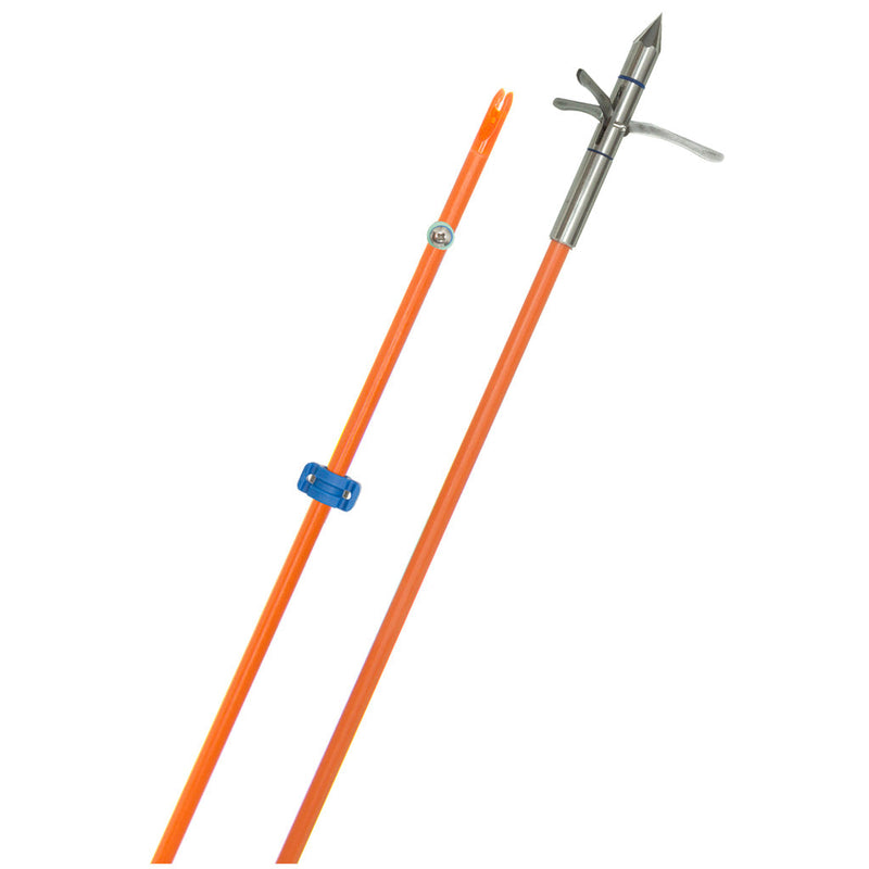 Load image into Gallery viewer, Fin Finder Raider Pro Bowfishing Arrow Orange W- Kraken 3 Barb Point

