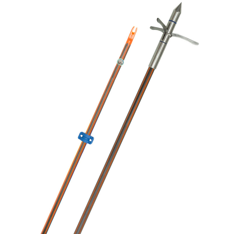 Load image into Gallery viewer, Fin Finder Hydro Carbon Il Bowfishing Arrow W- Kraken 3 Barb Point
