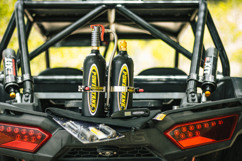 Load image into Gallery viewer, Double Barrel Bracket Power Shot™ Trigger - SXS Two Bottle CO2 Air Up System Power Tank
