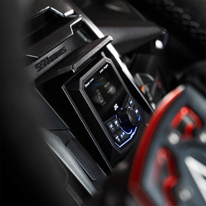 Load image into Gallery viewer, 2020-2026 Kawasaki Teryx KRX1000 Dash Mount w/JVC KD-MR305BTS Mult-Media Receiver
