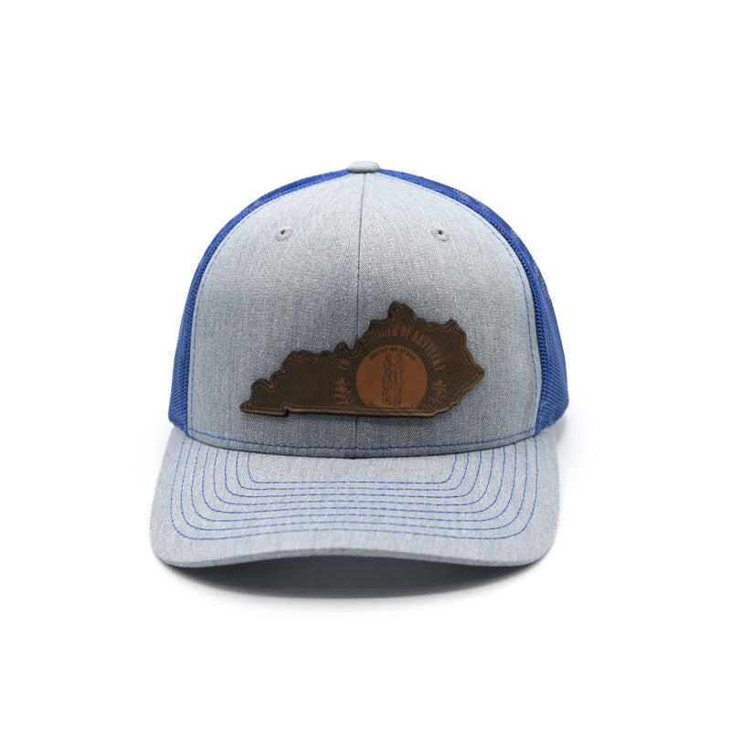 Load image into Gallery viewer, KY State Flag Leather Patch Hat
