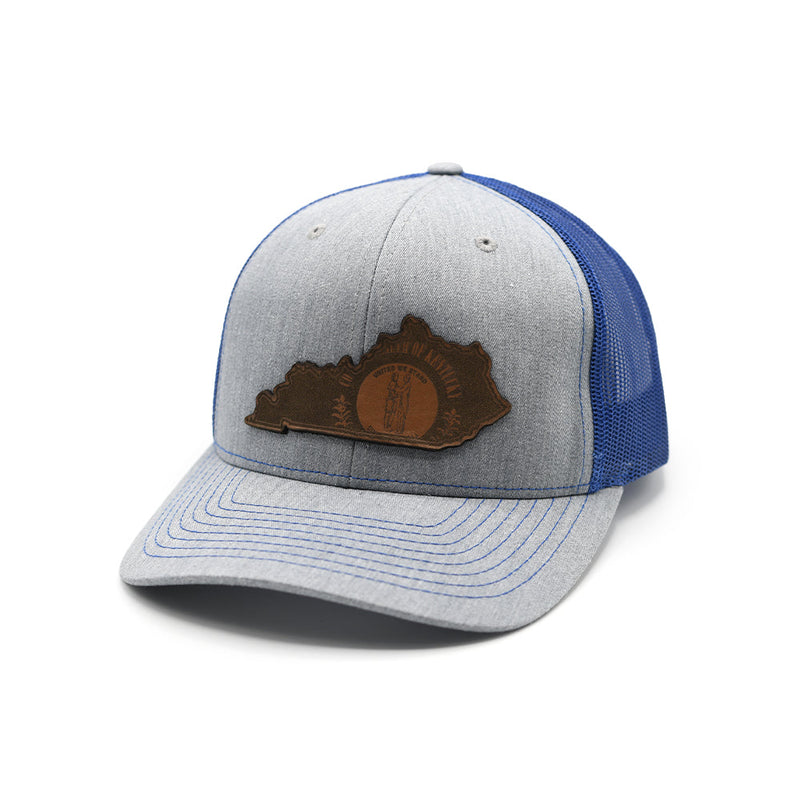 Load image into Gallery viewer, KY State Flag Leather Patch Hat
