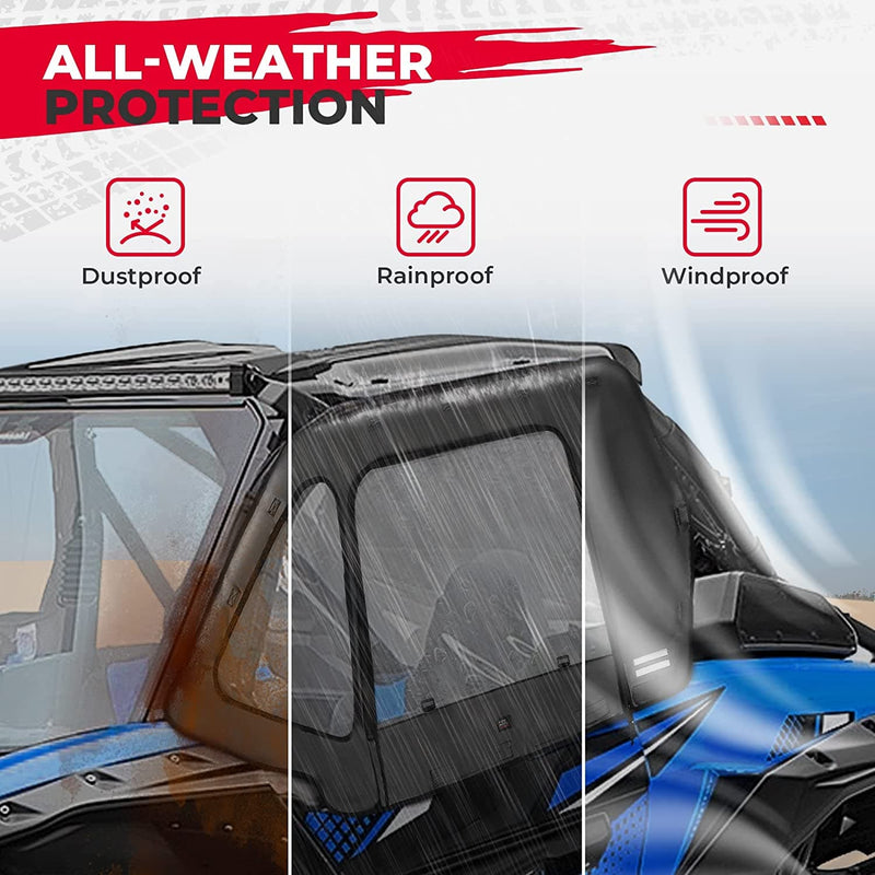 Load image into Gallery viewer, Soft Cab Enclosures Upper Doors for Kawasaki Teryx KRX 1000
