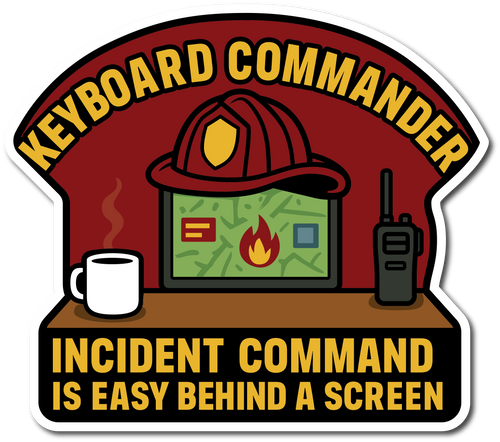 KEYBOARD COMMANDER HELMET DECAL