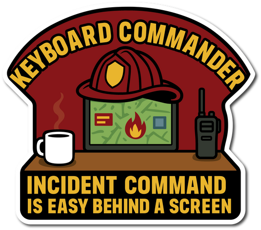 KEYBOARD COMMANDER HELMET DECAL