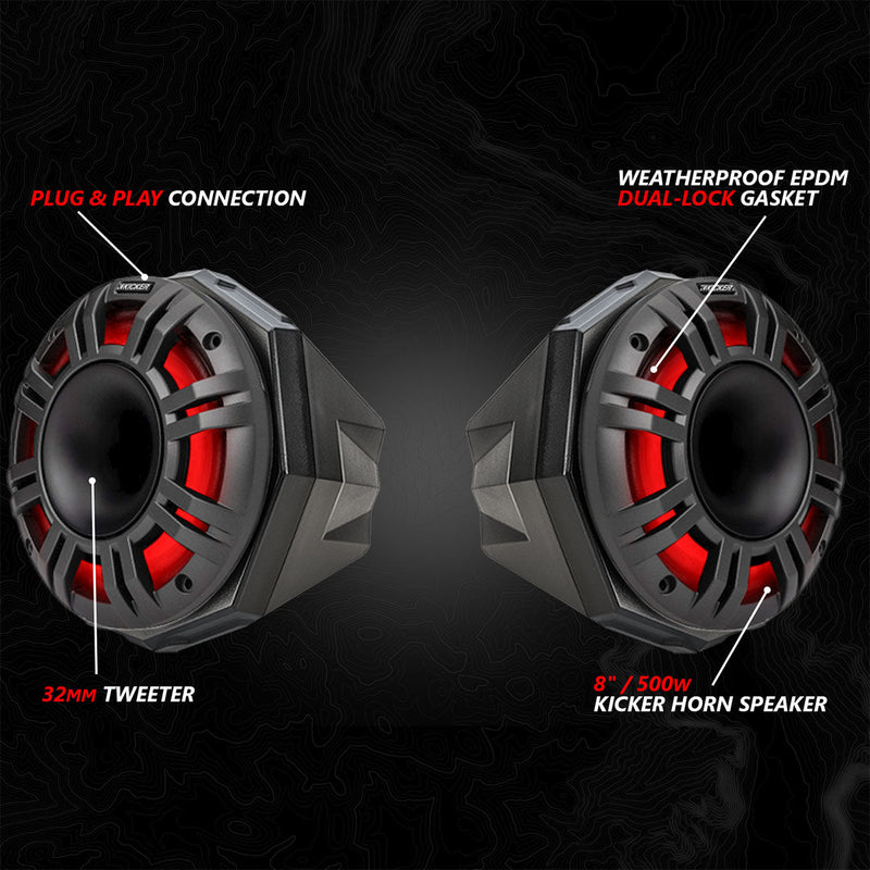 Load image into Gallery viewer, 2017-2024 Can-Am® X3, Phase-6 K-Spec 6-Speaker 1650watt System w/JVC
