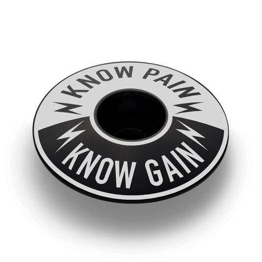 Know Pain Know Gain - Bicycle Headset Cap