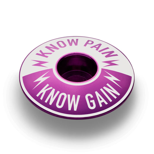 Know Pain Know Gain - Bicycle Headset Cap