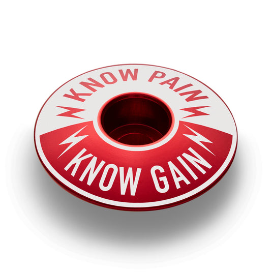Know Pain Know Gain - Bicycle Headset Cap