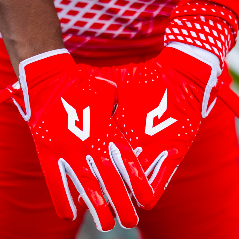 Load image into Gallery viewer, Knuckles the Echidna Football Gloves - VPS5 by Phenom Elite
