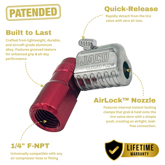 Lightning™ L2-Series Tire Air Chuck - 1/4" F-NPT