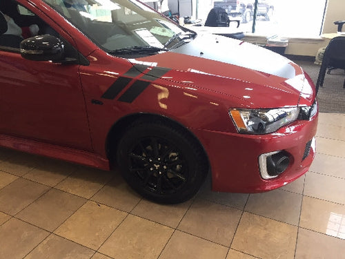 Fender Slashes Decal for 2017-2021 Mitsubishi Lancer LE (x2)