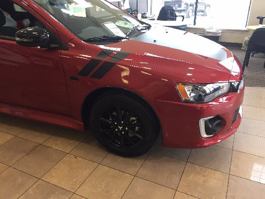 Fender Slashes Decal for 2017-2021 Mitsubishi Lancer LE (x2)