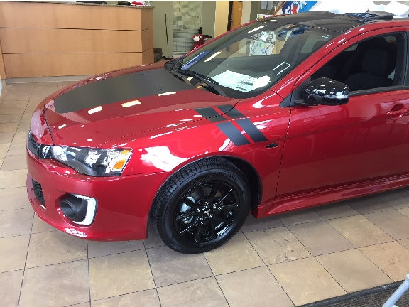 Load image into Gallery viewer, Fender Slashes Decal for 2017-2021 Mitsubishi Lancer LE (x2)
