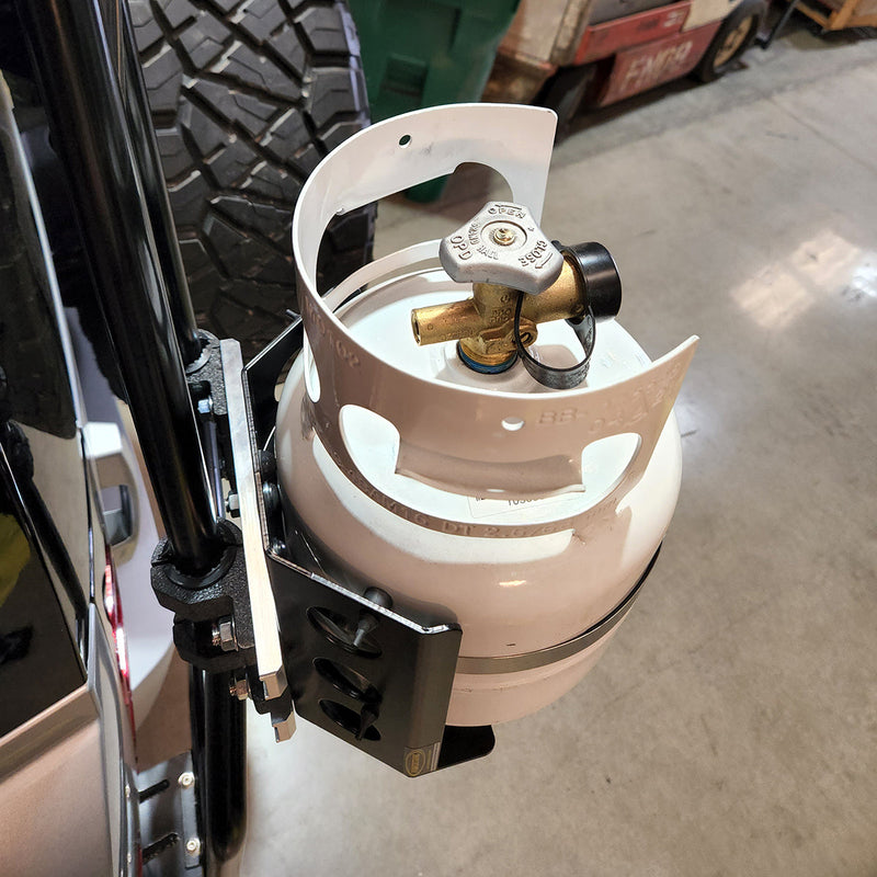 Load image into Gallery viewer, Ladder Cross-Bar Mount for Propane and CO2 Power Tanks
