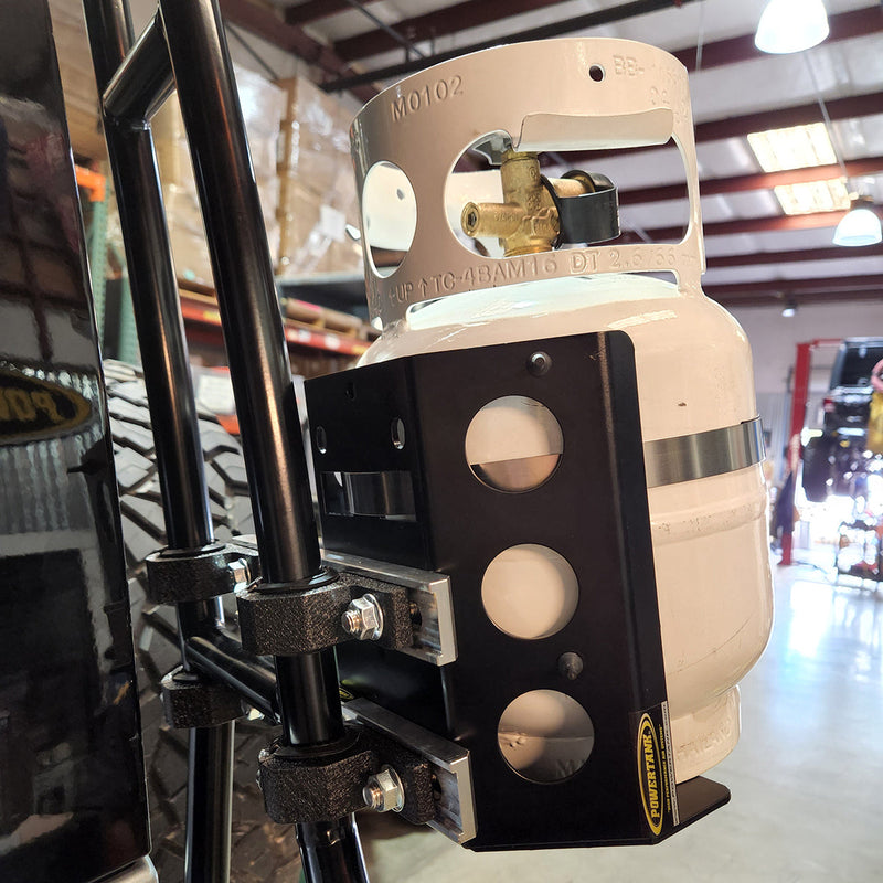 Load image into Gallery viewer, Ladder Cross-Bar Mount for Propane and CO2 Power Tanks
