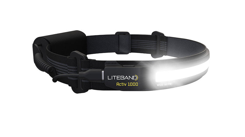 Load image into Gallery viewer, ACTIV 1000 Lumen LED Wide Beam Rechargeable Headlamp

