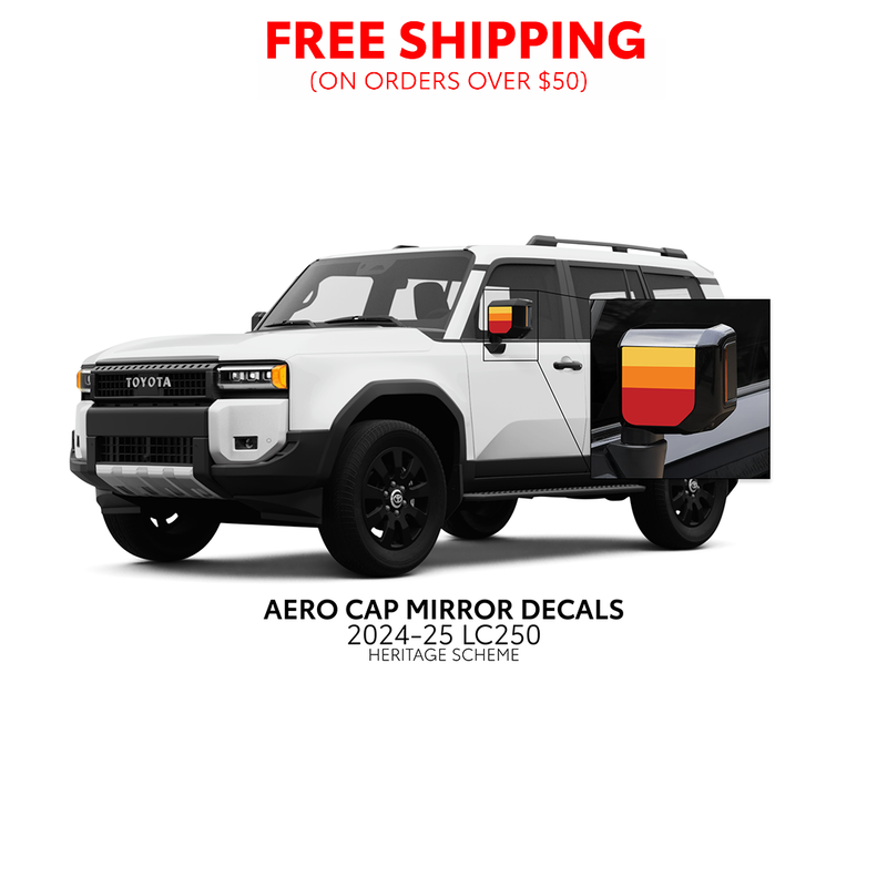 Load image into Gallery viewer, 2024+ Land Cruiser 250 Aero Cap Mirror Decals
