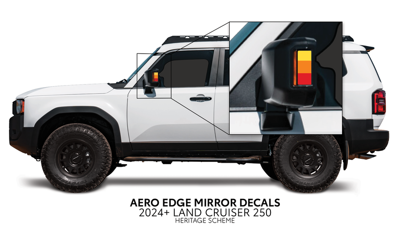 Load image into Gallery viewer, 2024+ Land Cruiser 250 Aero Edge Mirror Decals
