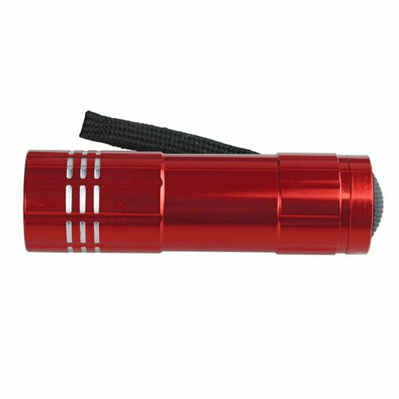 Load image into Gallery viewer, Metal Handheld Red Flashlight with Nylon Wrist Strap
