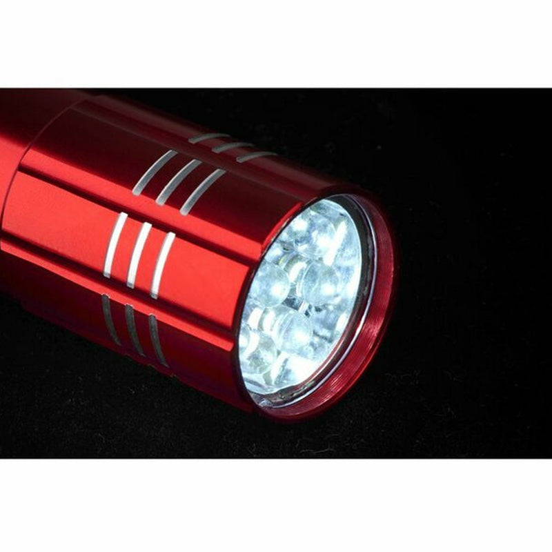 Load image into Gallery viewer, Metal Handheld Red Flashlight with Nylon Wrist Strap

