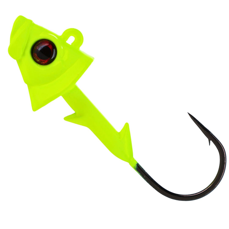Load image into Gallery viewer, Reaction Tackle Lead Fish Head Jigs - 5-PACK
