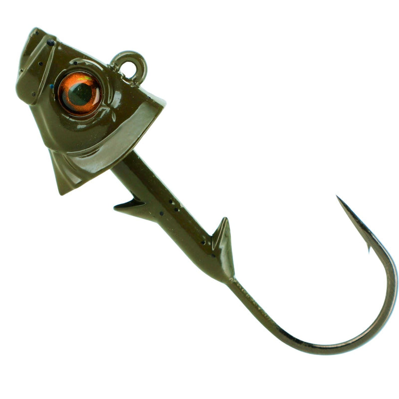 Load image into Gallery viewer, Reaction Tackle Lead Fish Head Jigs - 5-PACK
