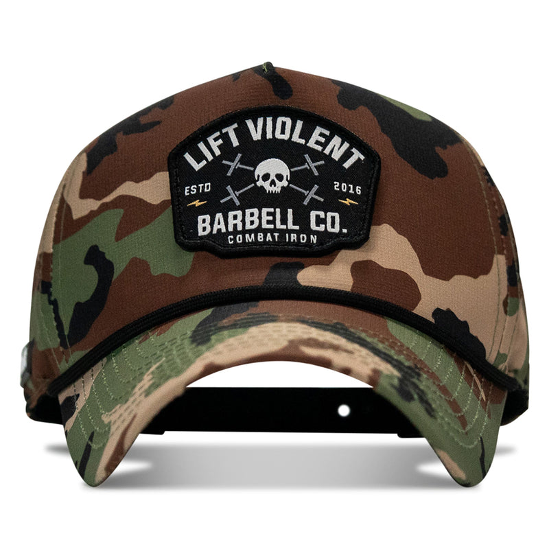 Load image into Gallery viewer, Lift Violent Barbell Co Patch Weekender Snapback
