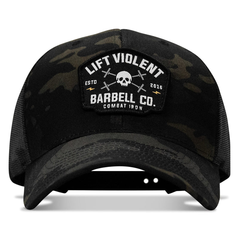 Load image into Gallery viewer, Lift Violent Barbell Co Patch Snapback Hat
