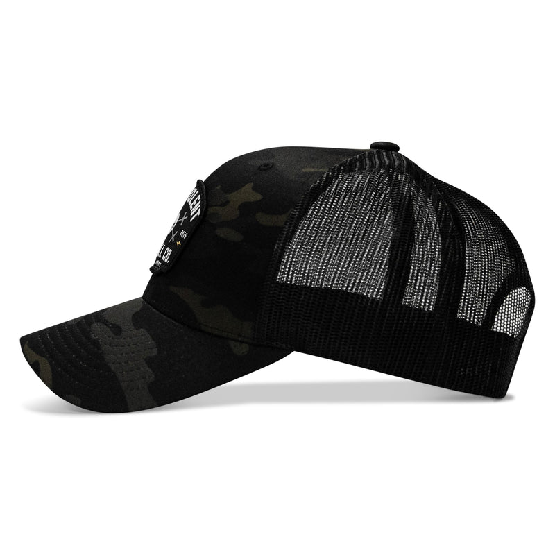Load image into Gallery viewer, Lift Violent Barbell Co Patch Snapback Hat
