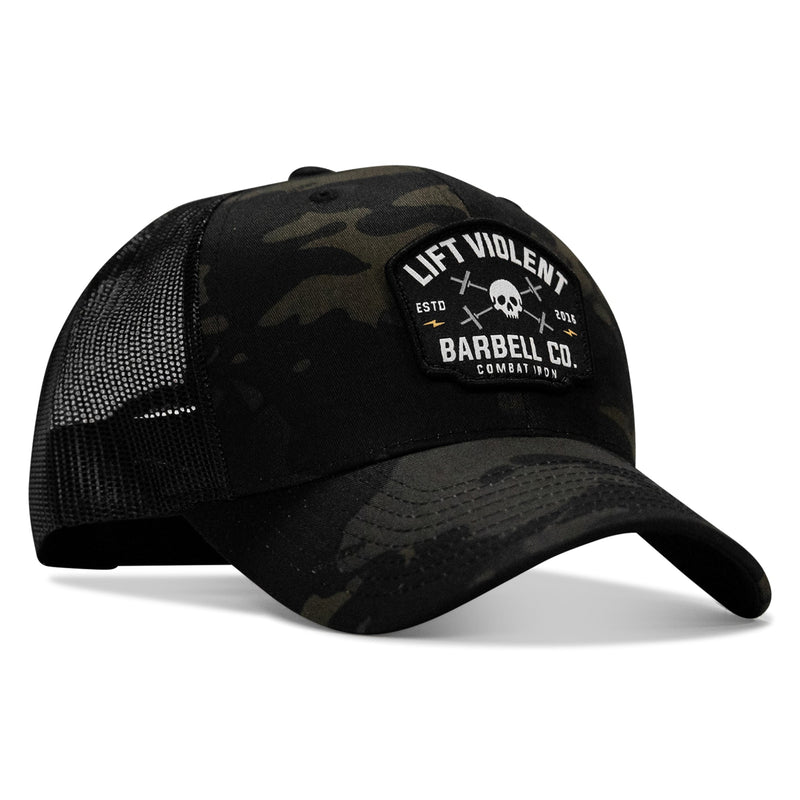 Load image into Gallery viewer, Lift Violent Barbell Co Patch Snapback Hat
