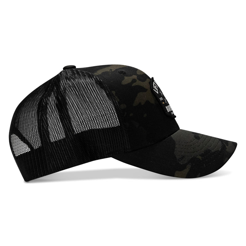 Load image into Gallery viewer, Lift Violent Barbell Co Patch Snapback Hat
