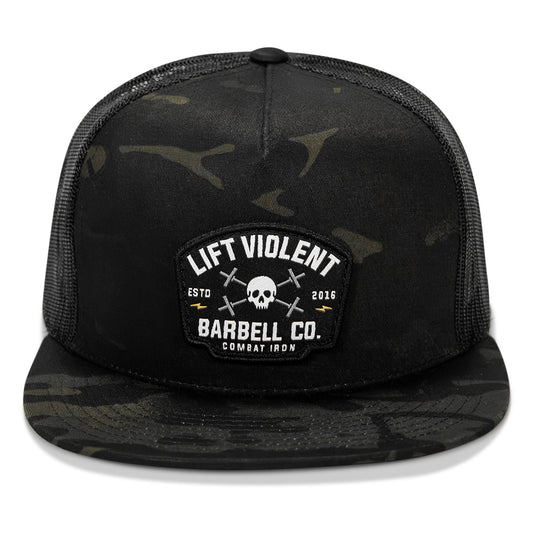 Lift Violent Barbell Co Patch Flatbill Snapback Hat