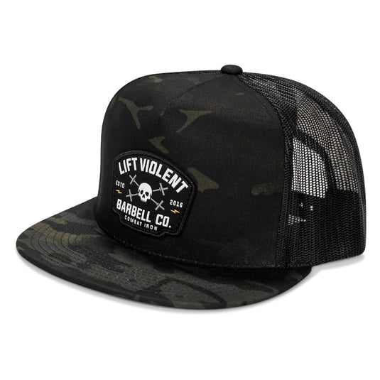 Lift Violent Barbell Co Patch Flatbill Snapback Hat