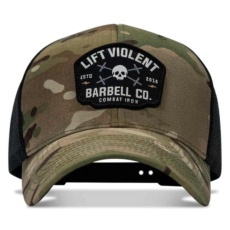 Load image into Gallery viewer, Lift Violent Barbell Co Patch Snapback Hat
