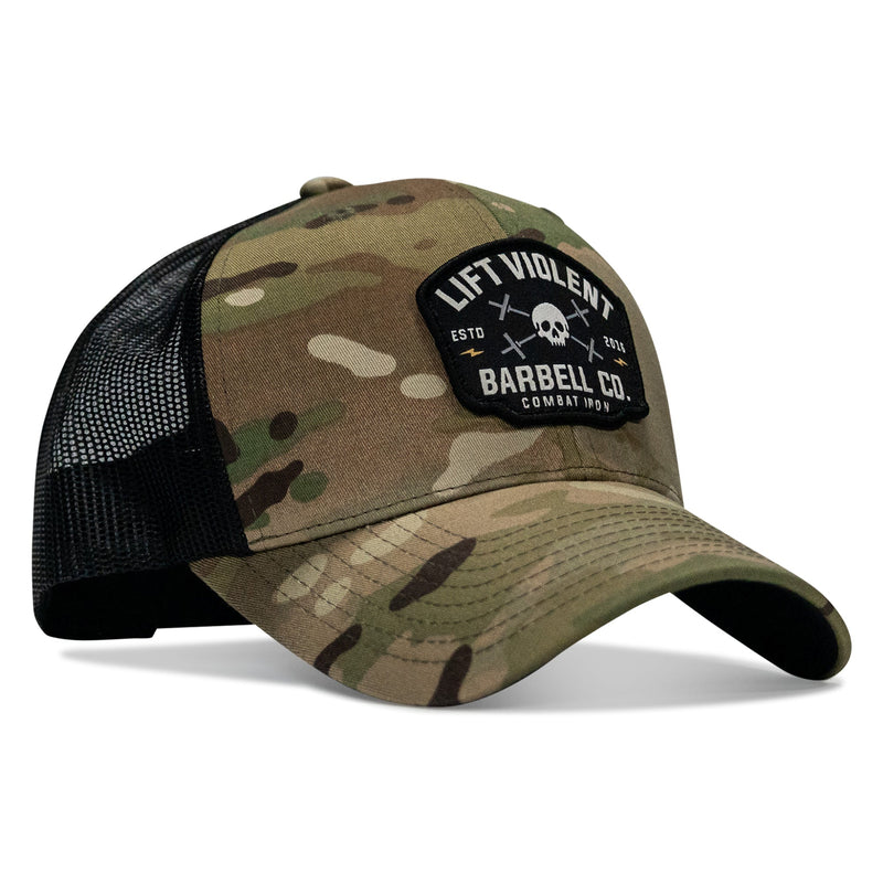Load image into Gallery viewer, Lift Violent Barbell Co Patch Snapback Hat
