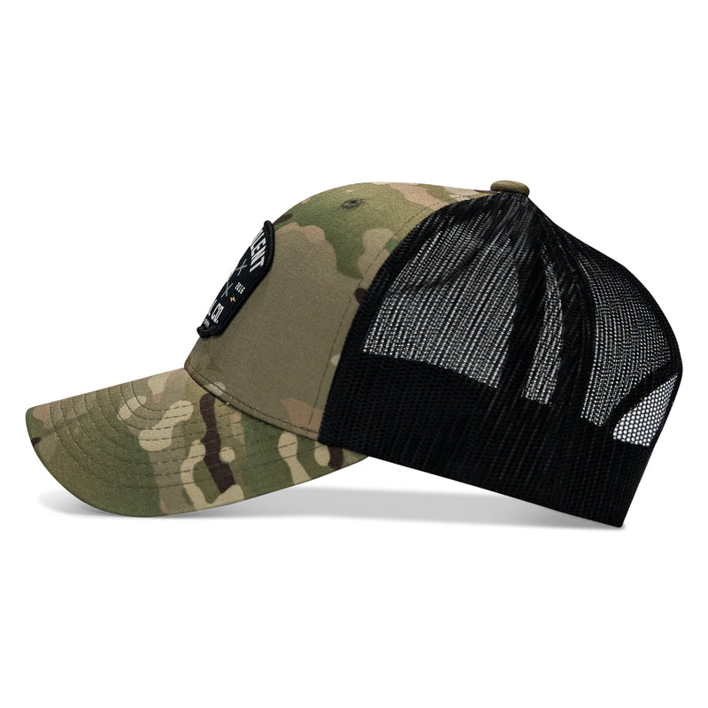 Load image into Gallery viewer, Lift Violent Barbell Co Patch Snapback Hat
