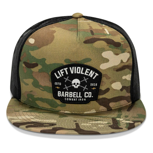 Lift Violent Barbell Co Patch Flatbill Snapback Hat