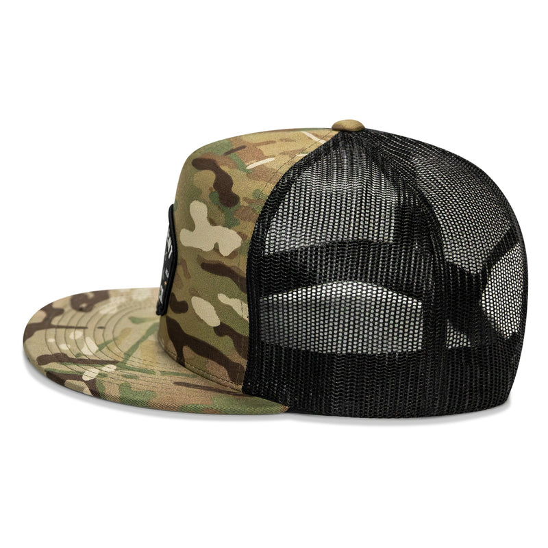 Load image into Gallery viewer, Lift Violent Barbell Co Patch Flatbill Snapback Hat

