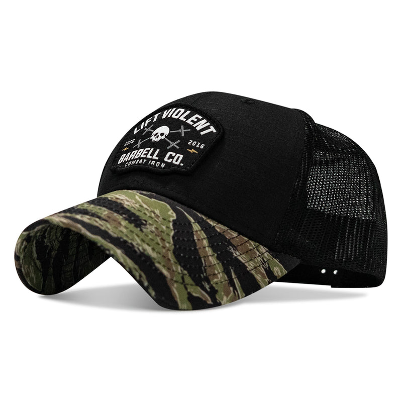 Load image into Gallery viewer, Lift Violent Barbell Co Patch Original Ripstop Snapback Hat

