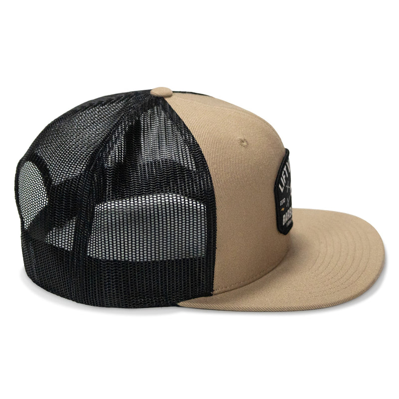 Load image into Gallery viewer, Lift Violent Barbell Co Patch Flatbill Snapback Hat
