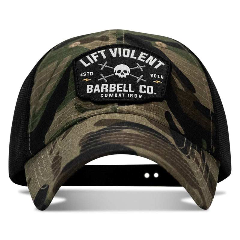 Load image into Gallery viewer, Lift Violent Barbell Co Patch. Tactical Ripstop Mesh Snapback Hat
