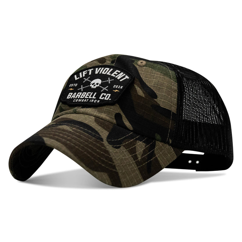 Load image into Gallery viewer, Lift Violent Barbell Co Patch. Tactical Ripstop Mesh Snapback Hat
